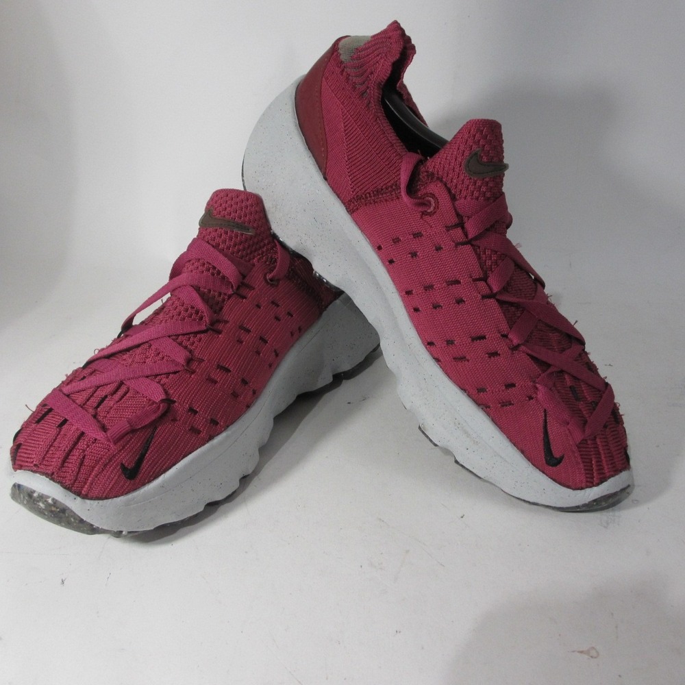 Nike Space Hippie 04 Sneakers Womens 8.5 Burgundy FlyKnit Running Shoes